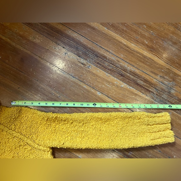 Anthropologie Moth Gold Yellow Oversized Turtleneck Sweater, Size Small - Picture 6 of 9